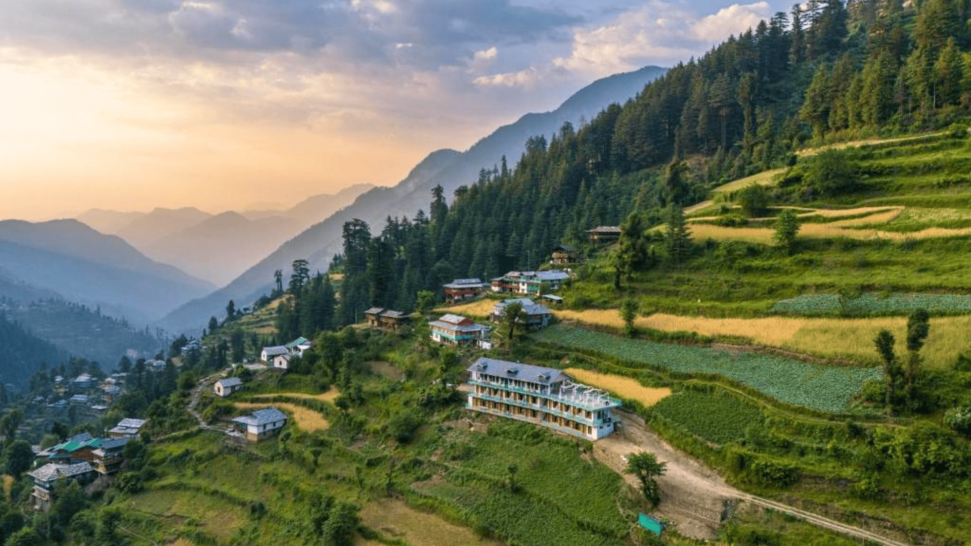 innerpece Shoja Village in Himalayan innerpece Shoja Village in Himalayan